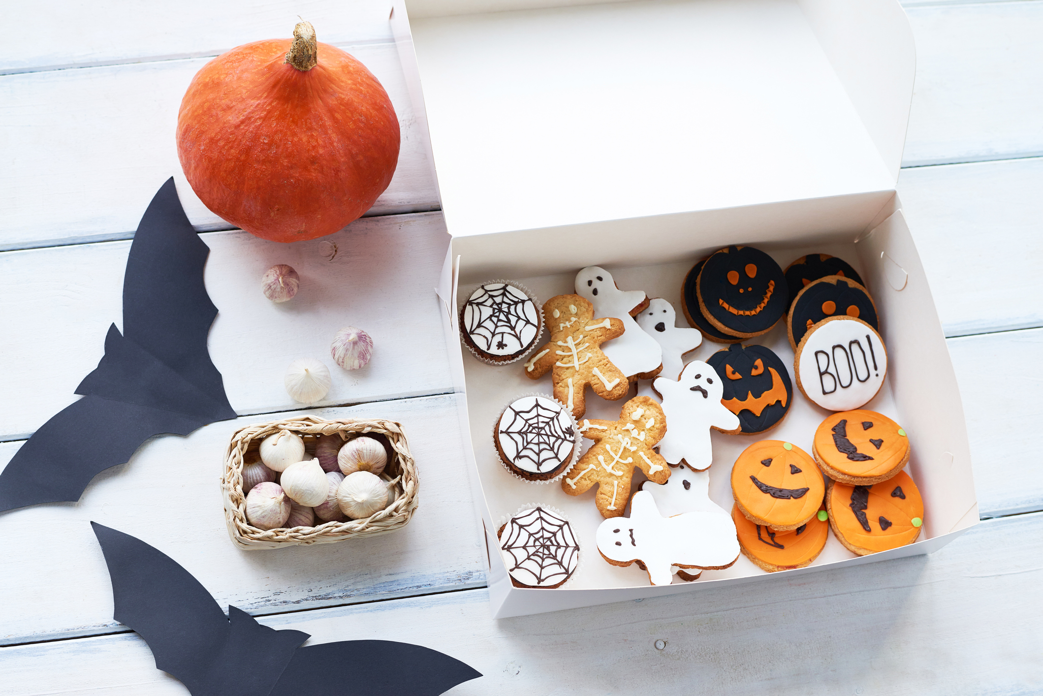Halloween treats and decorations