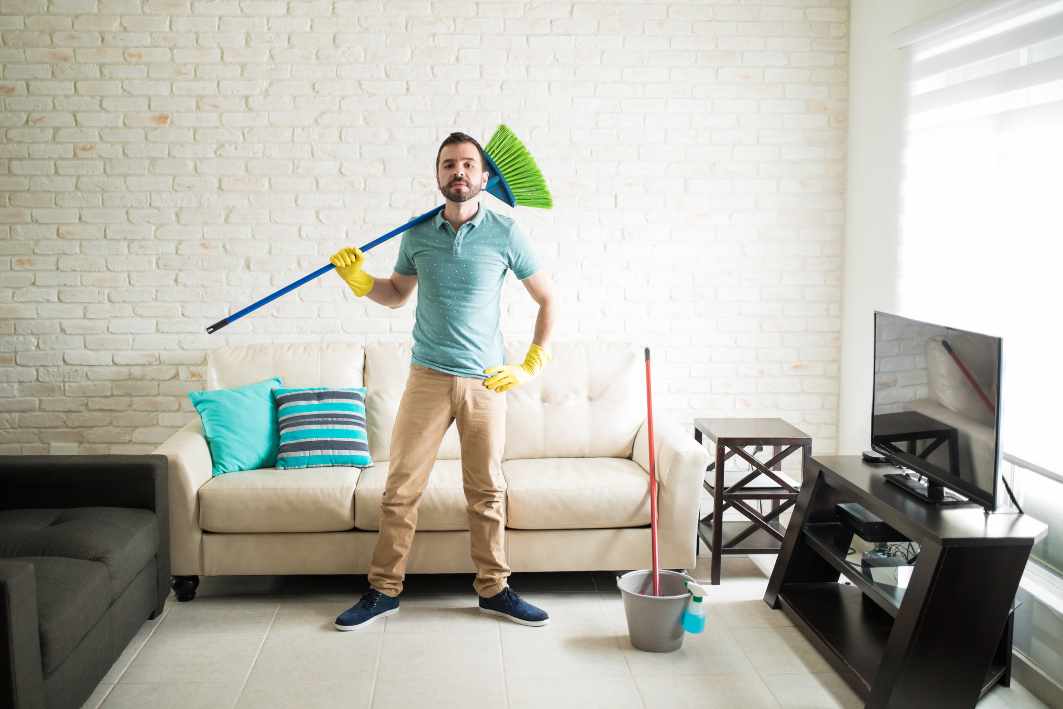 Ready to sweep the floor