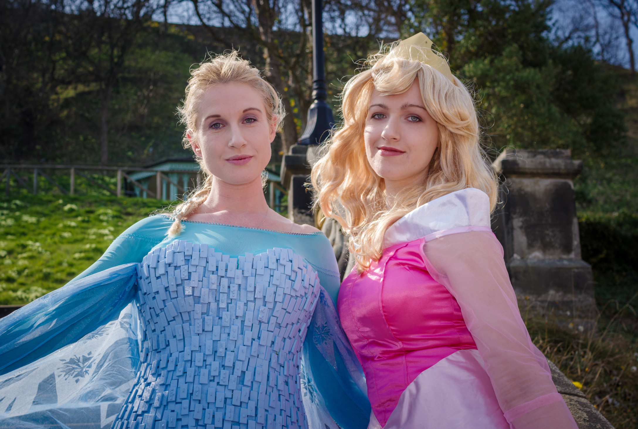 women dressed as princesses