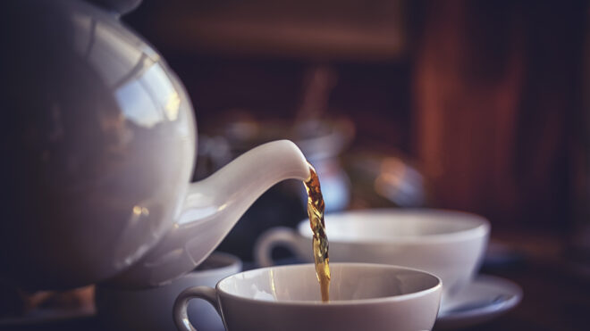 pouring tea