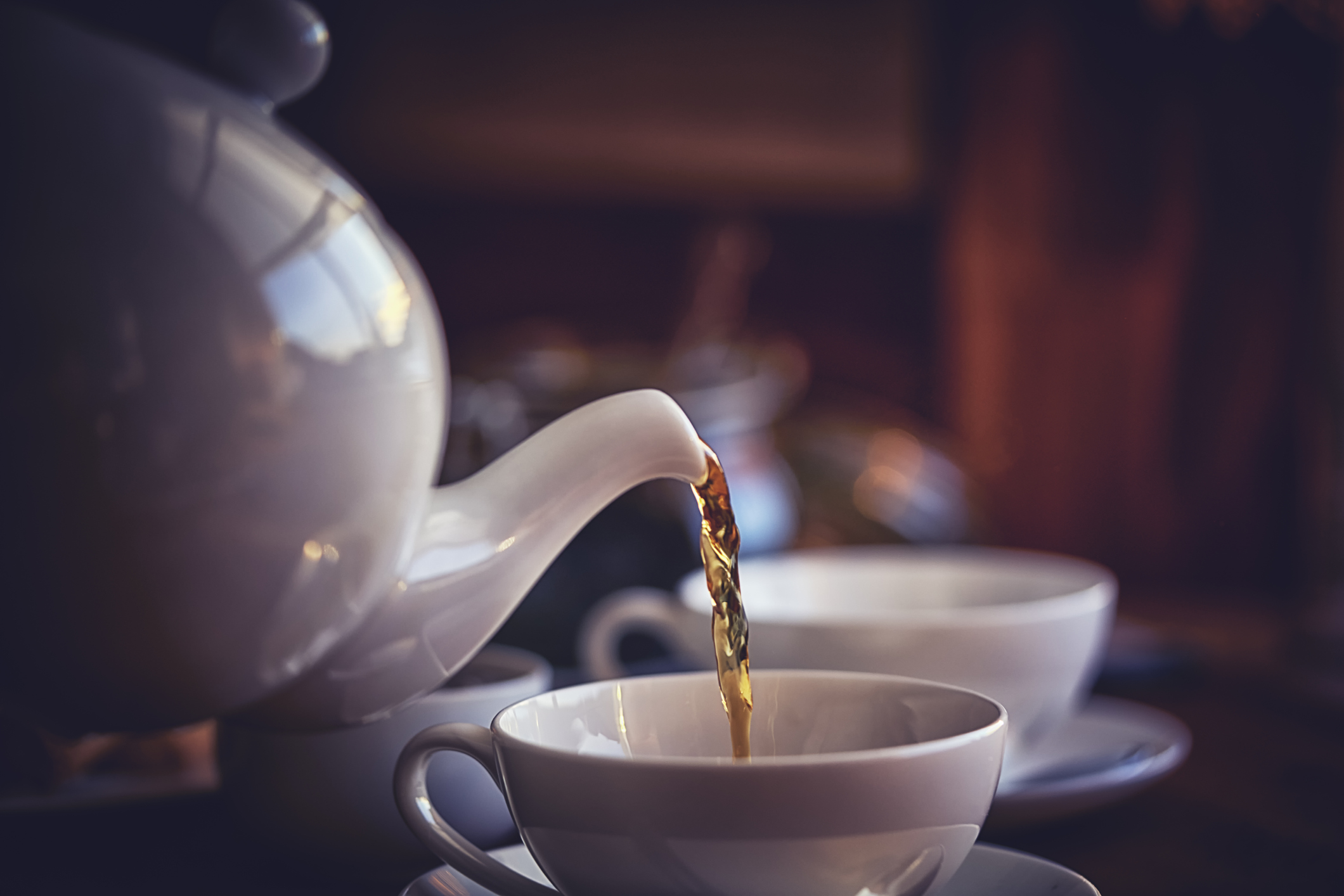 pouring tea