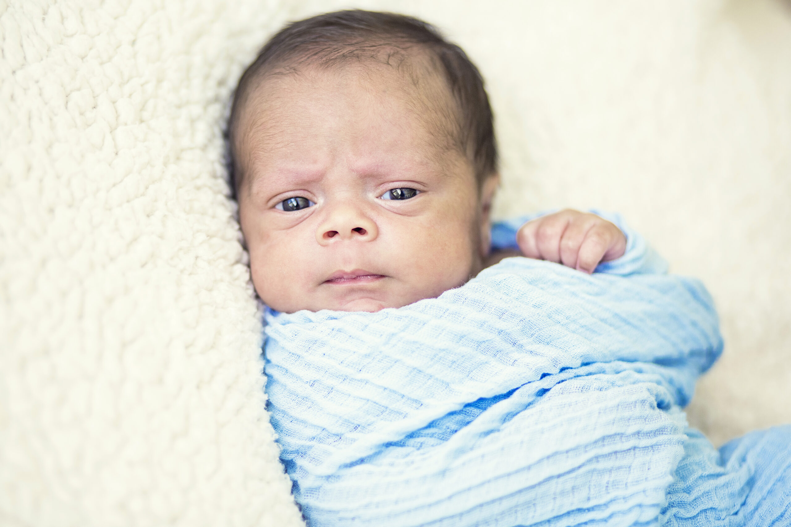 Full length Portrait of smiling black baby boy
