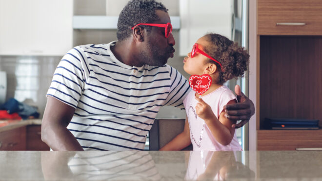 dad and daughter valentine's day