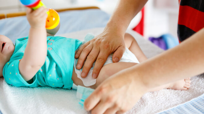 diaper changing