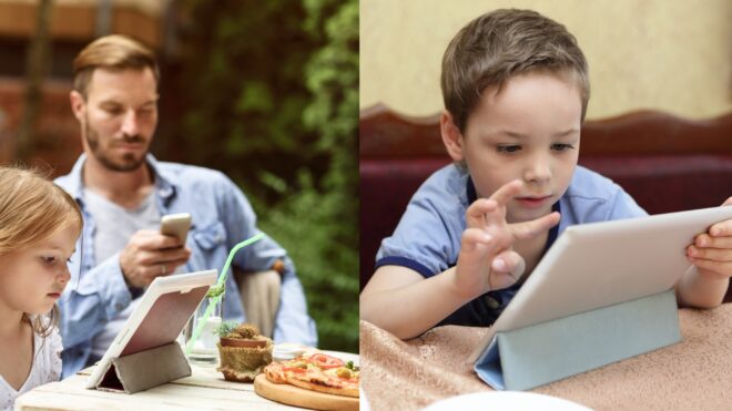 Kids on tablets