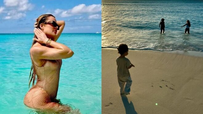 khloe kardashian kids beach vacation
