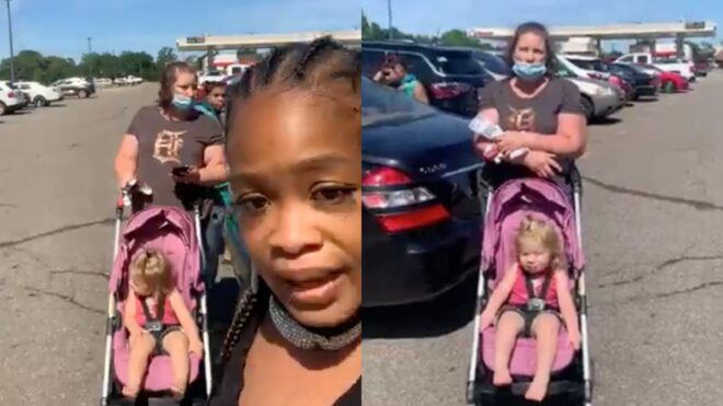 Shaneeka Montgomery-Strickland and unidentified white woman