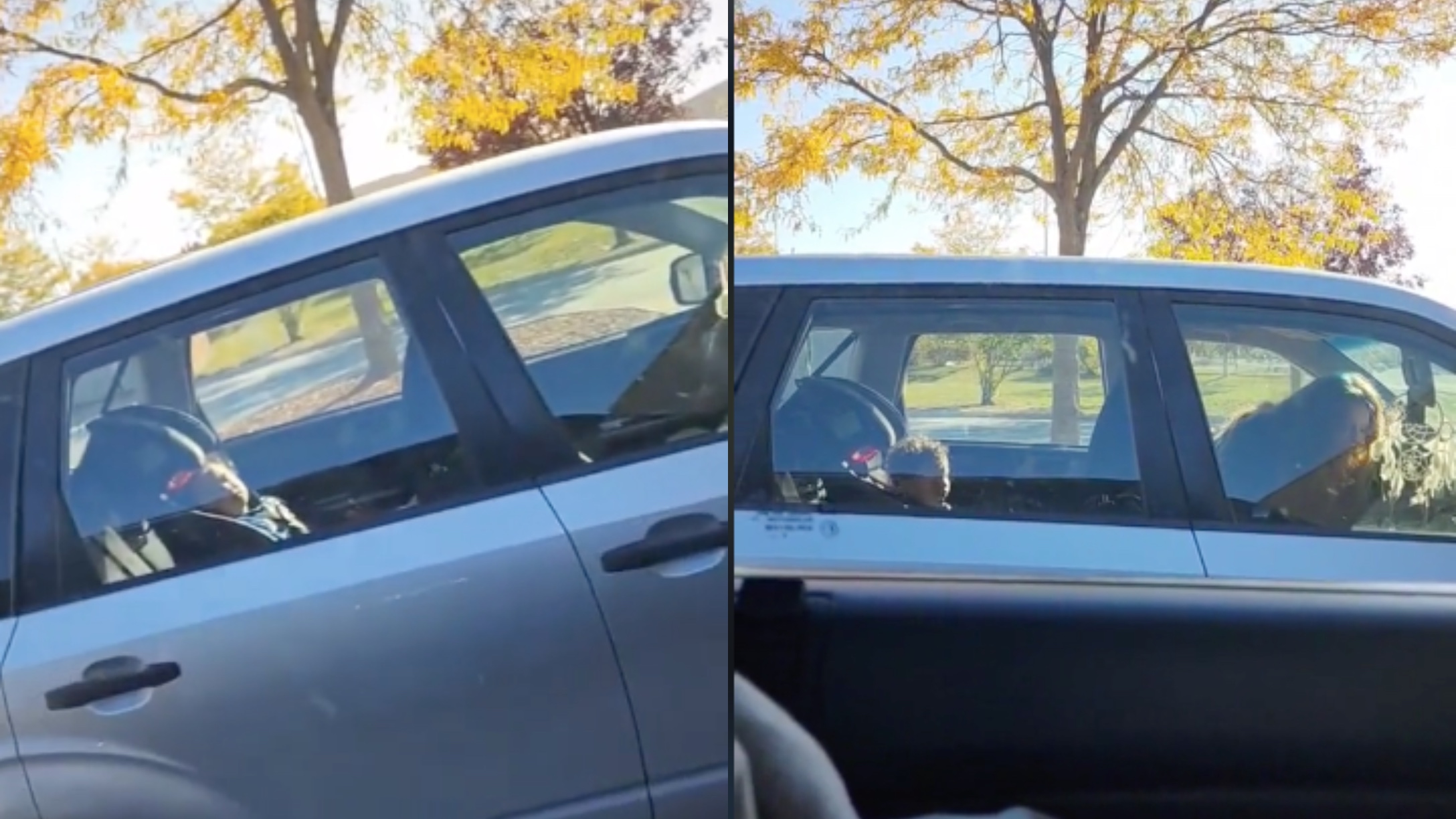 left in the car