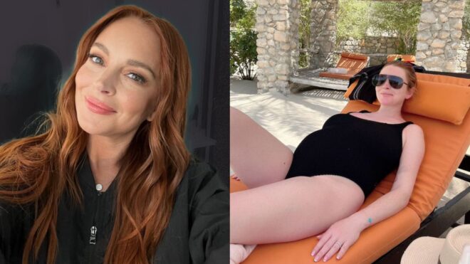 lindsay lohan gives birth