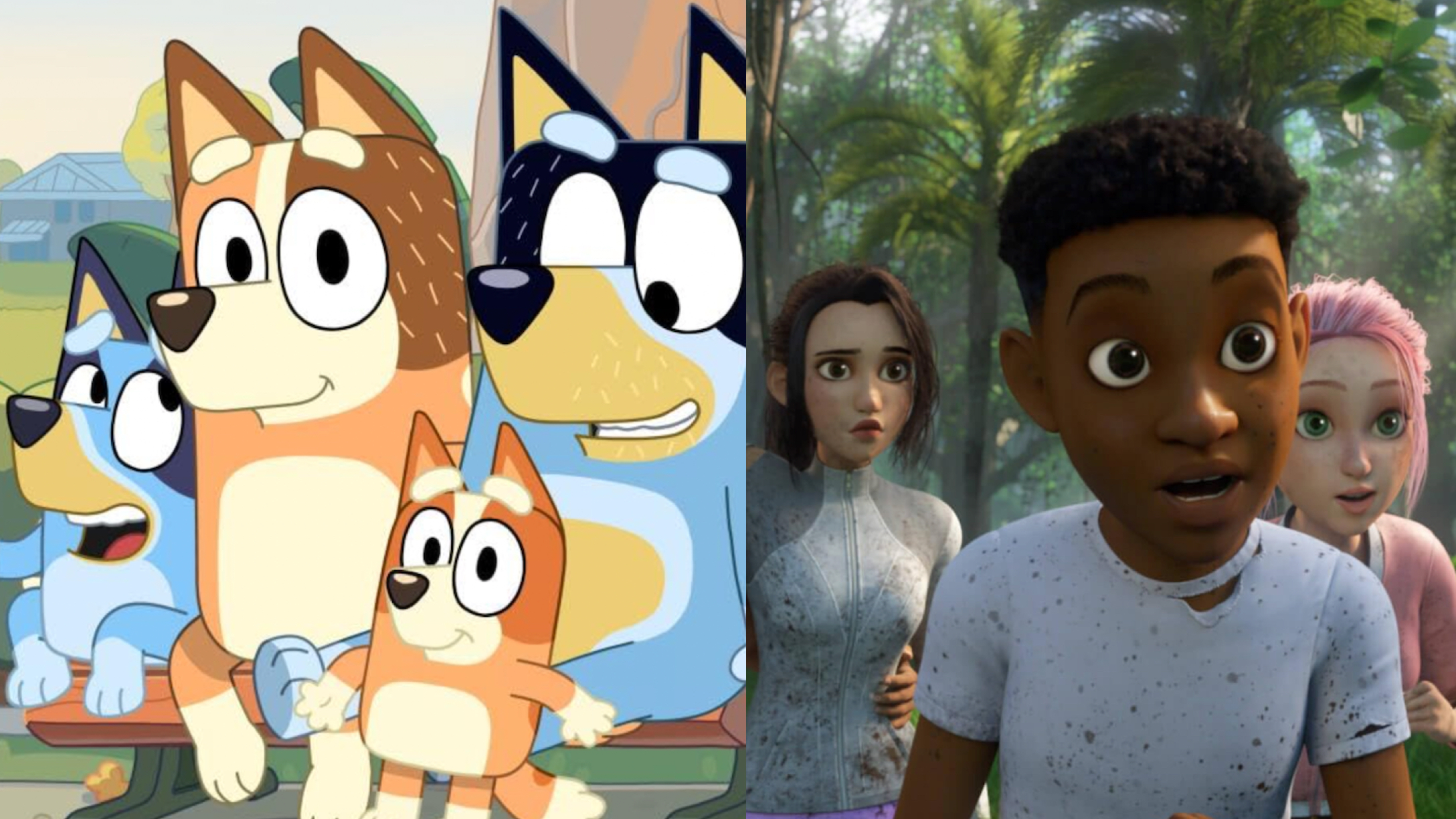 'Bluey' and 'Camp Cretaceous'