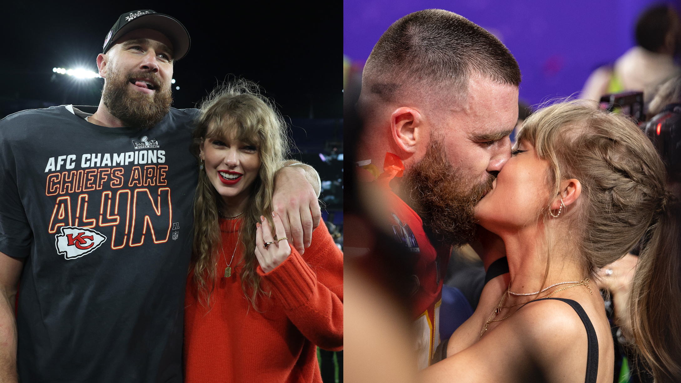 Taylor Swift and Travis Kelce