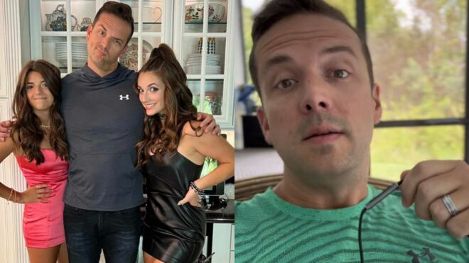 Matt Austin with daughters