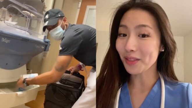 nurse tiktok stealing diapers