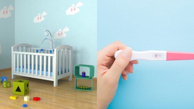 nursery and pregnancy test