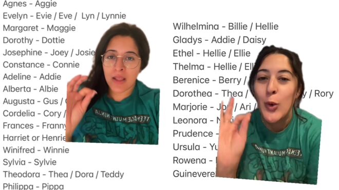 Jenn Ficarra on old lady names