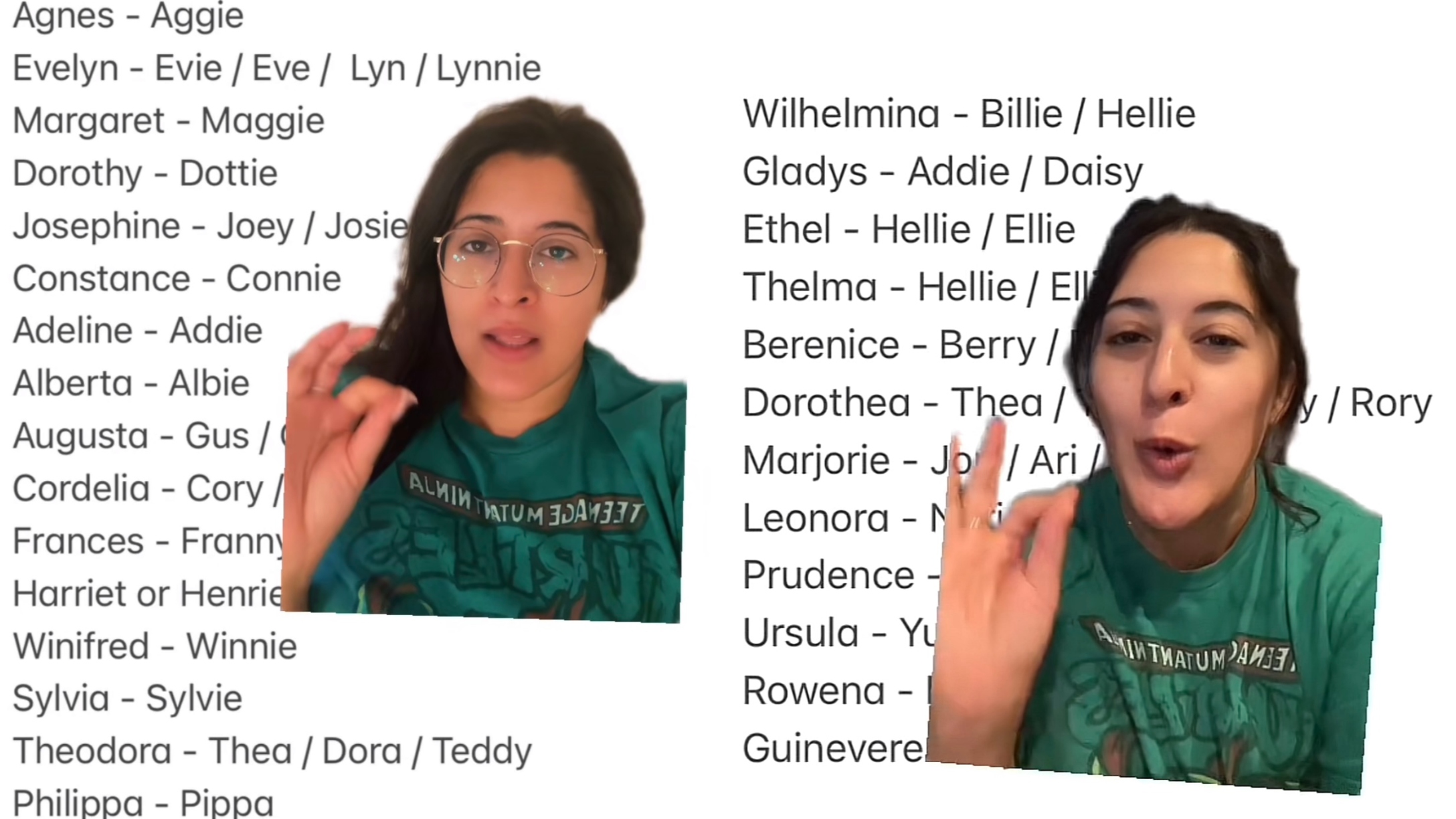 Jenn Ficarra on old lady names