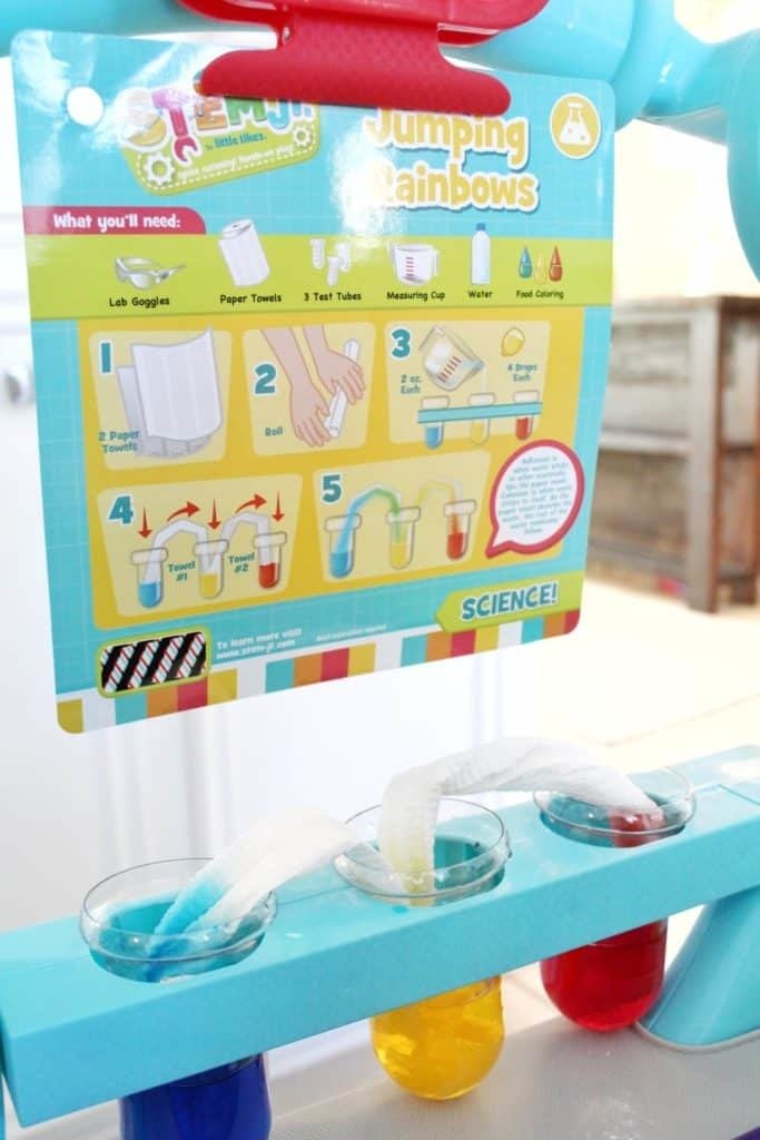 STEM lab instructions for preschooler