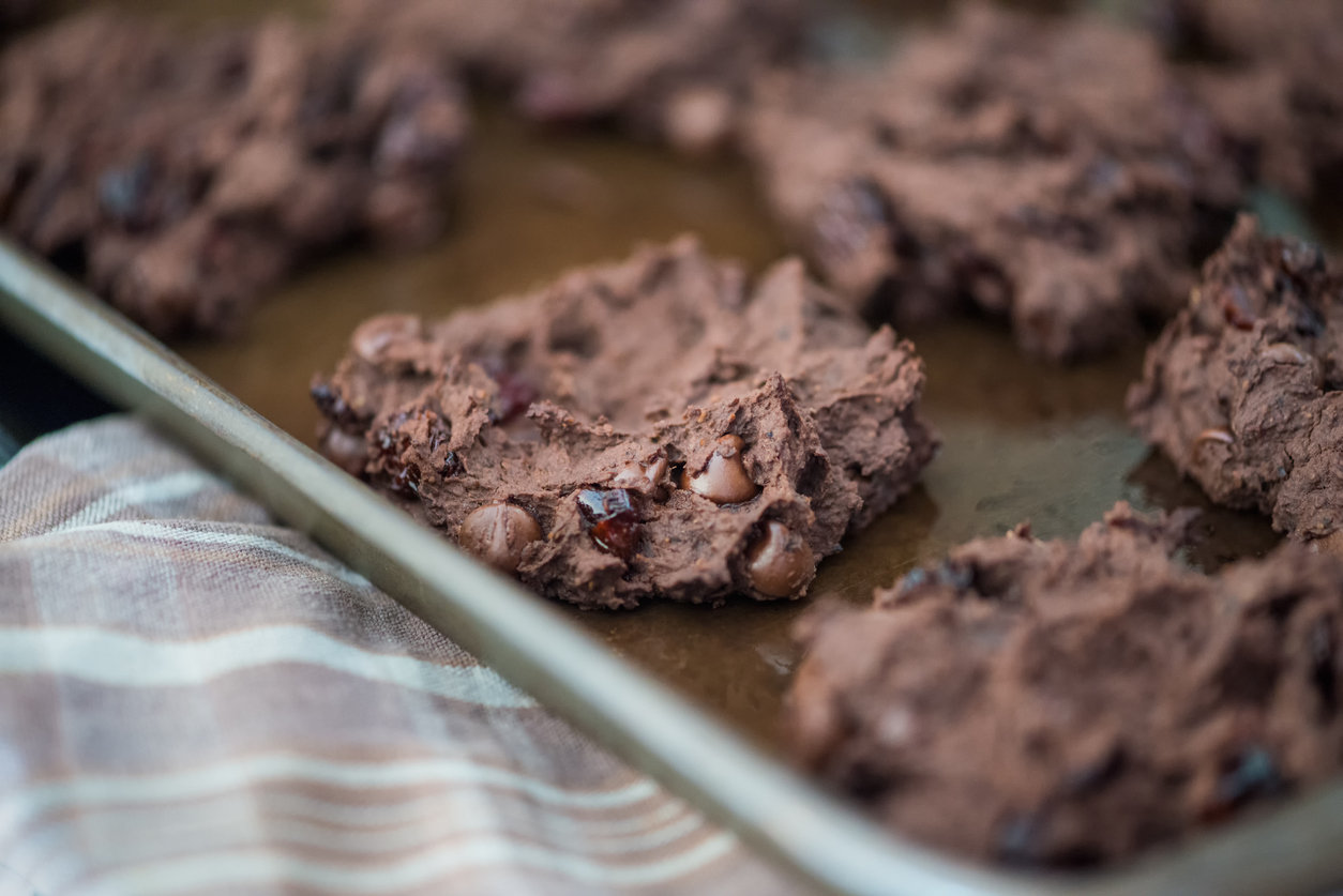 Black Bean Chocolate Chili Cherry Cookies