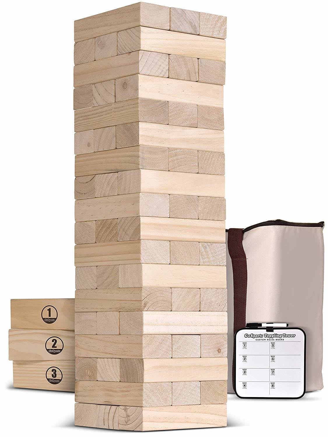 GoSports Giant Wooden Toppling Tower