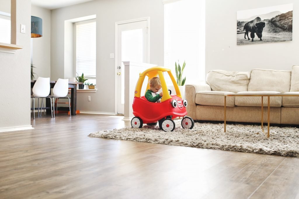 Living room with Cozy Coupe