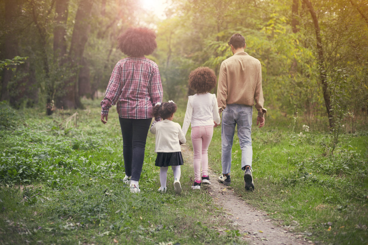 Family with two daughters