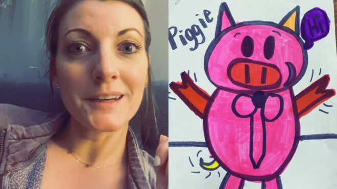 Sierra Carter piggie drawing