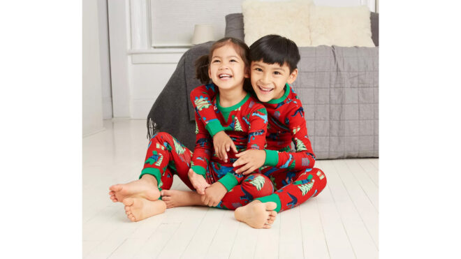 kids in jammies