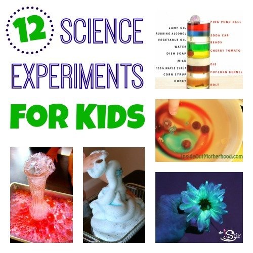 12 science experiments for kids