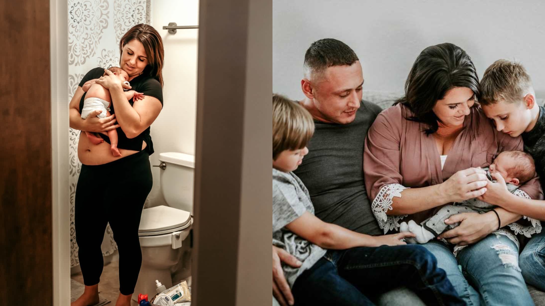 Ashley Gibson postpartum family