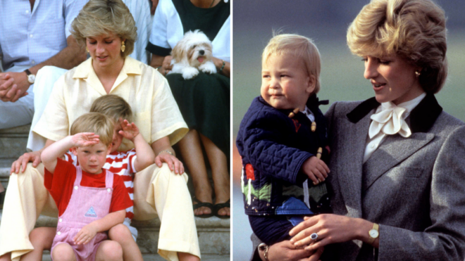 princess diana throwback pics william harry social image