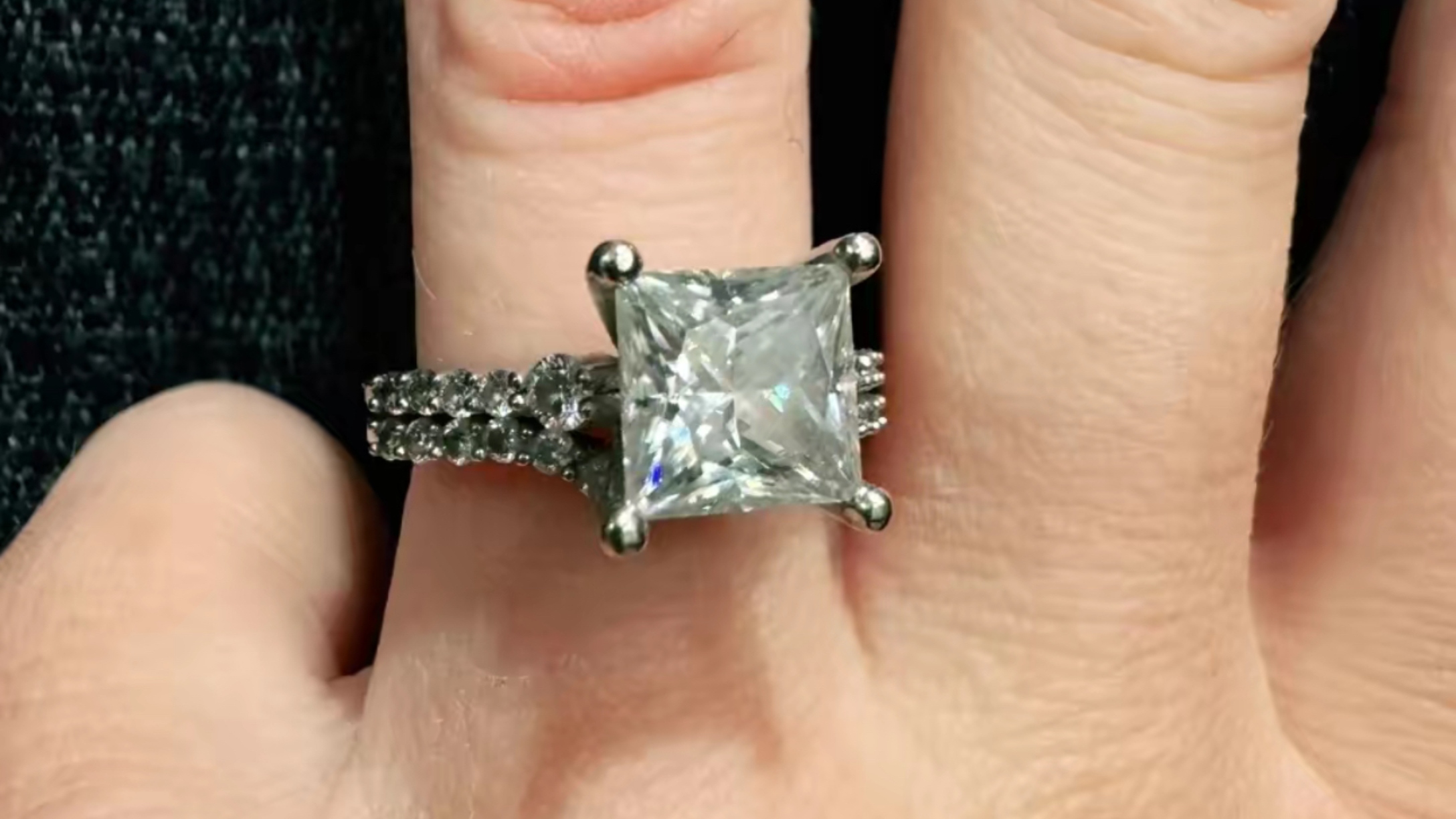 Melissa Moisanitte ring