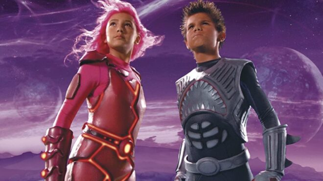 Taylor Lautner and Taylor Dooley in The Adventures of Sharkboy and Lavagirl 3-D (2005)