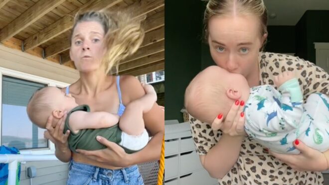 snot sucking tiktok mom