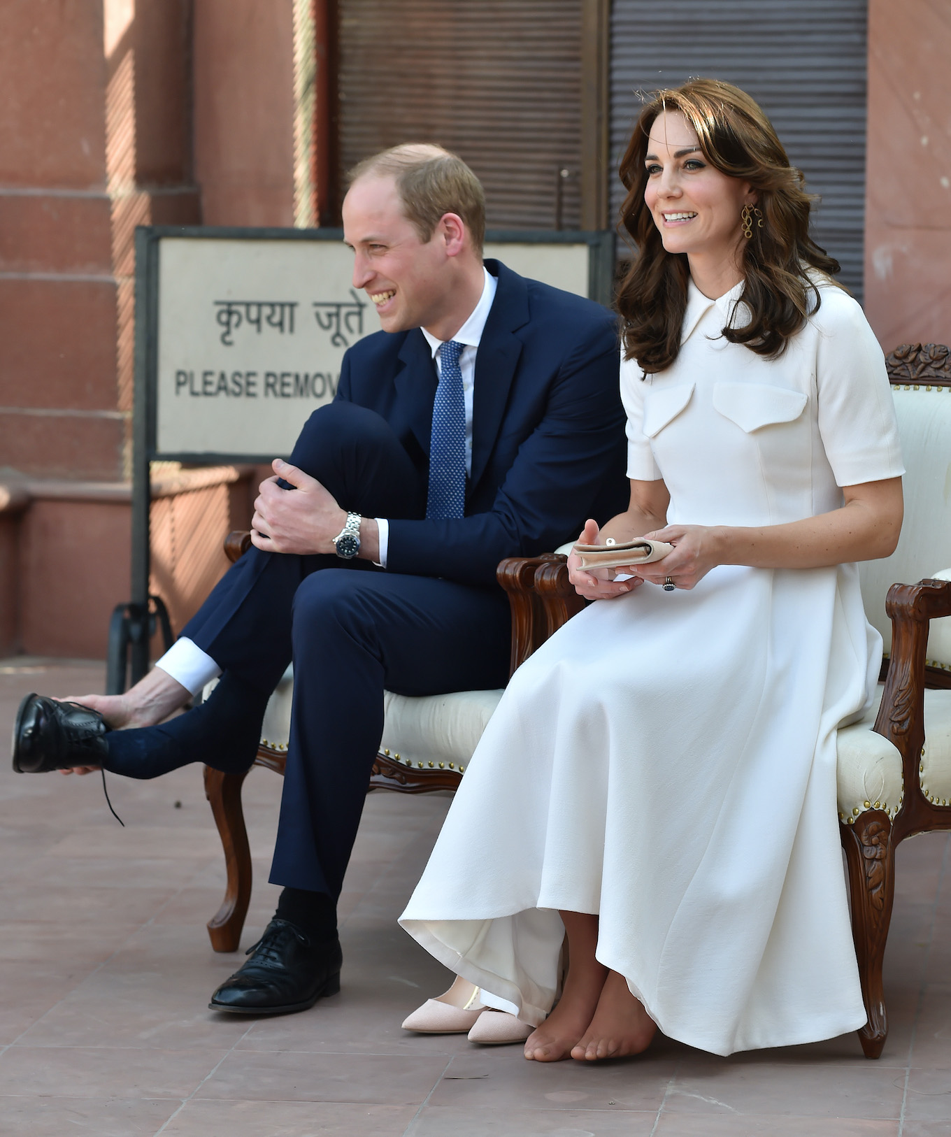 The Duke and Duchess visit the Gandhi Smriti Museum