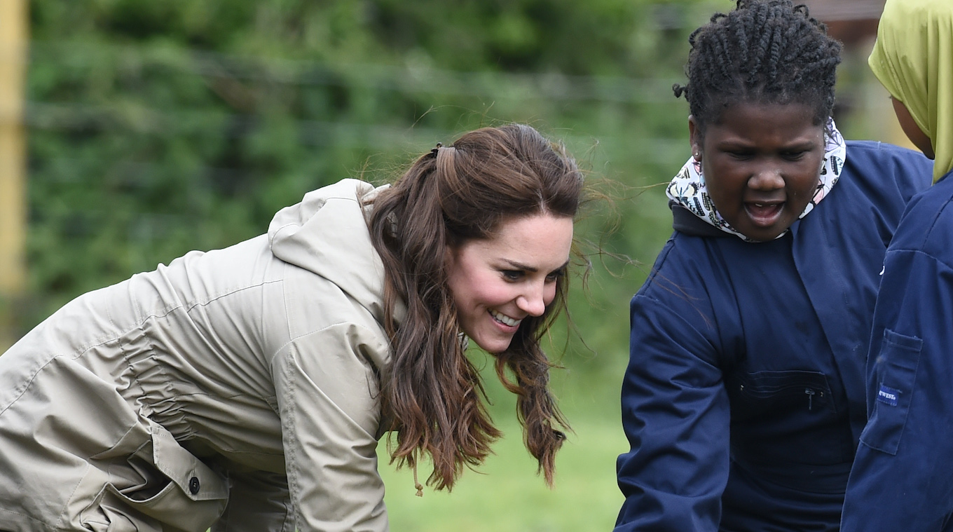 The Duchess Of Cambridge Visits Farms For City Children in Gloucestershire