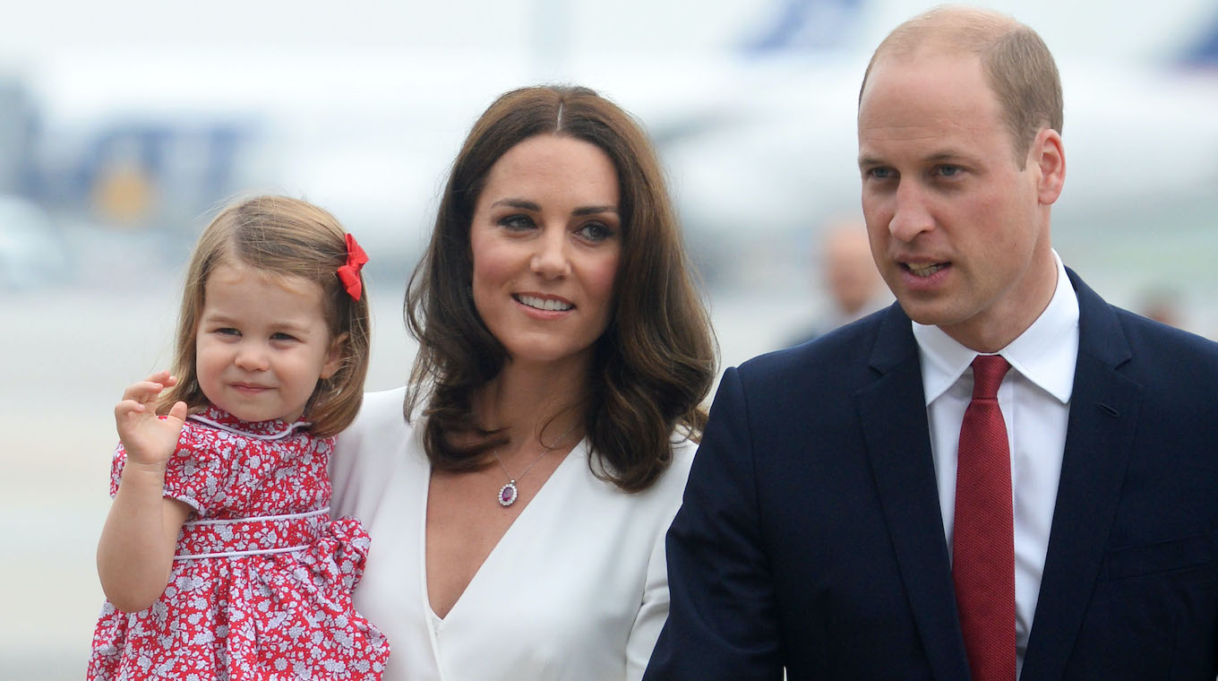 Princess Charlotte, Prince George, Duke & Duchess Of Cambridge Arrive In Poland