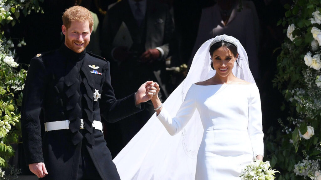 Meghan Markle and Prince Harry holding hands