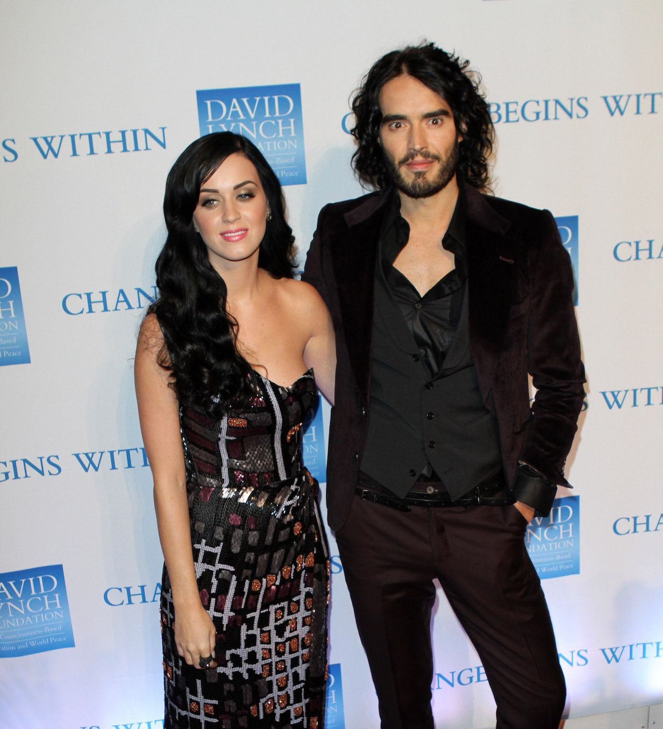Katy Perry and Russell Brand attend the Annual 'Change Begins Gala' in NYC