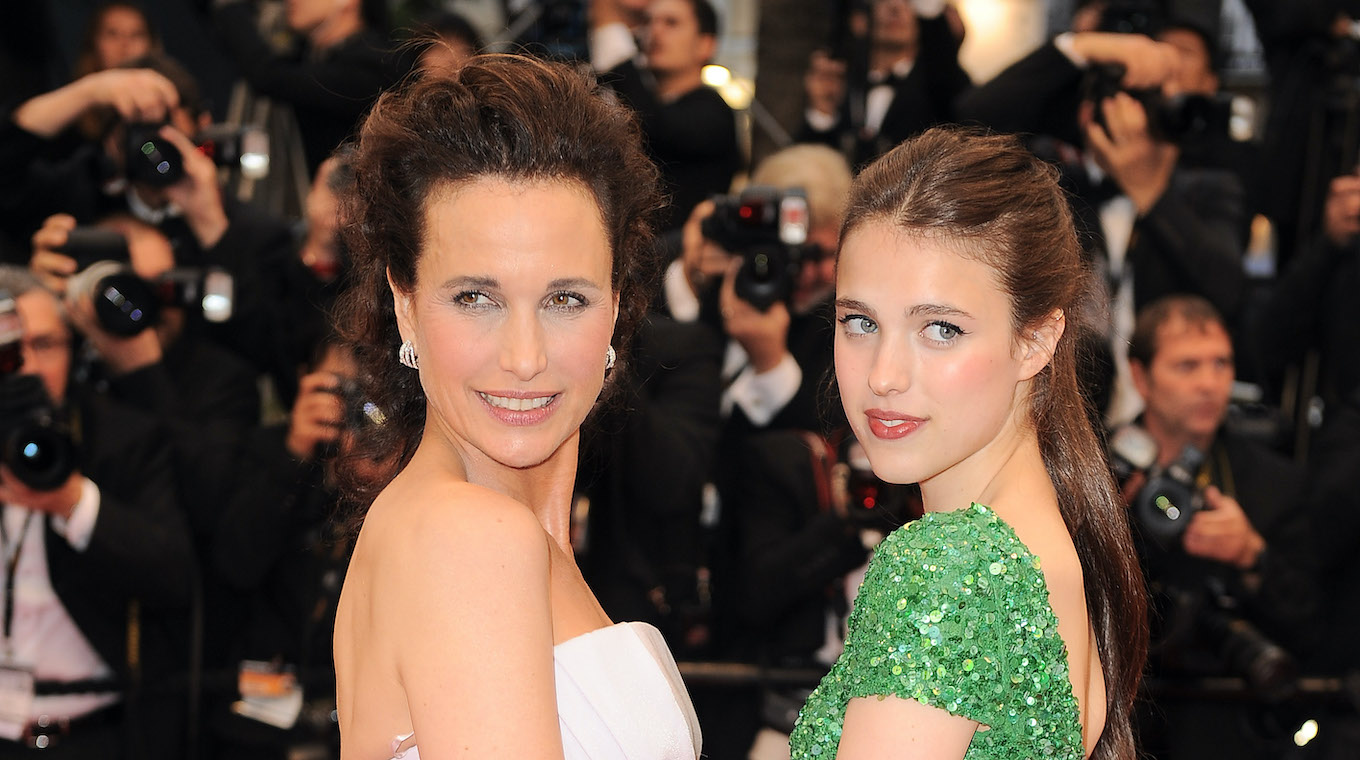 Andie McDowell, Sarah Margaret Qualley and Nastassja Kinski on the red carpet in Cannes