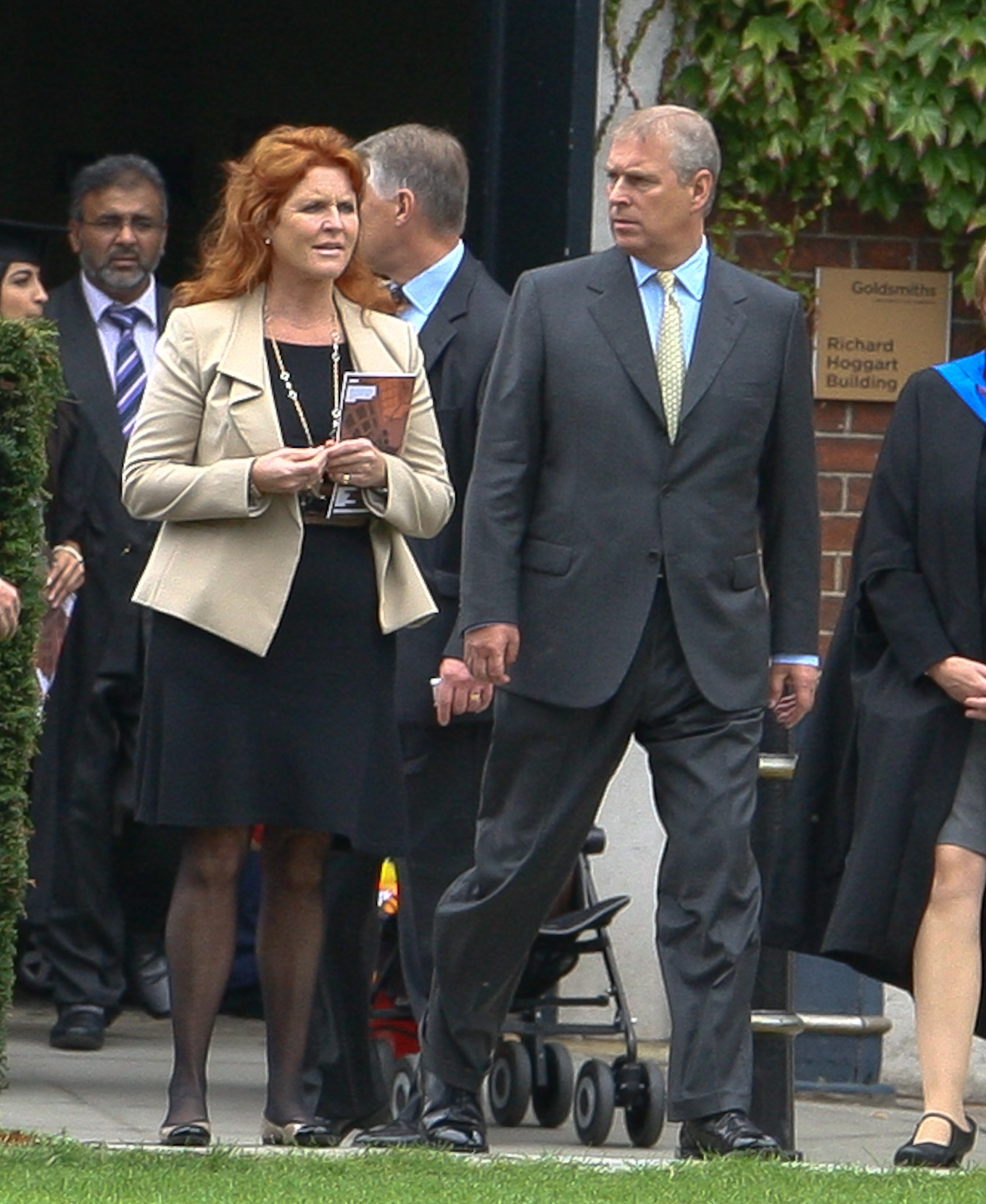 Sarah Ferguson and Prince Andrew at Princess Beatrice's graduation at Goldsmiths College in London