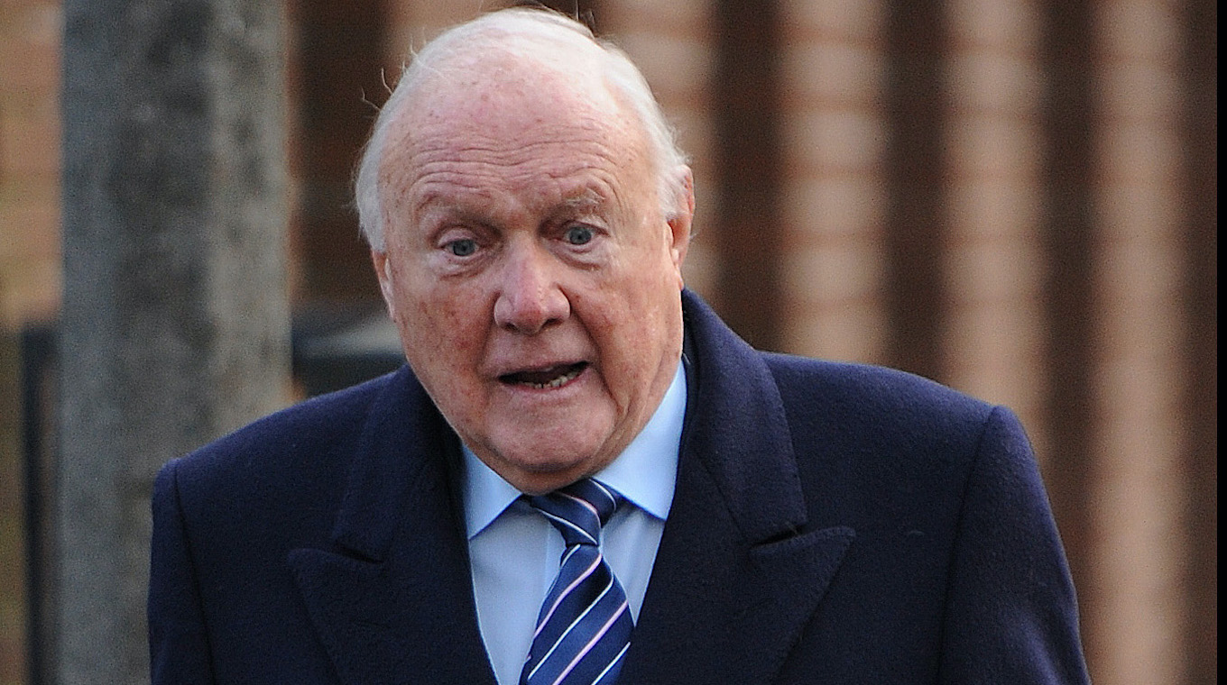 BBC brodcaster Stuart Hall seen outside Preston Magistrates court