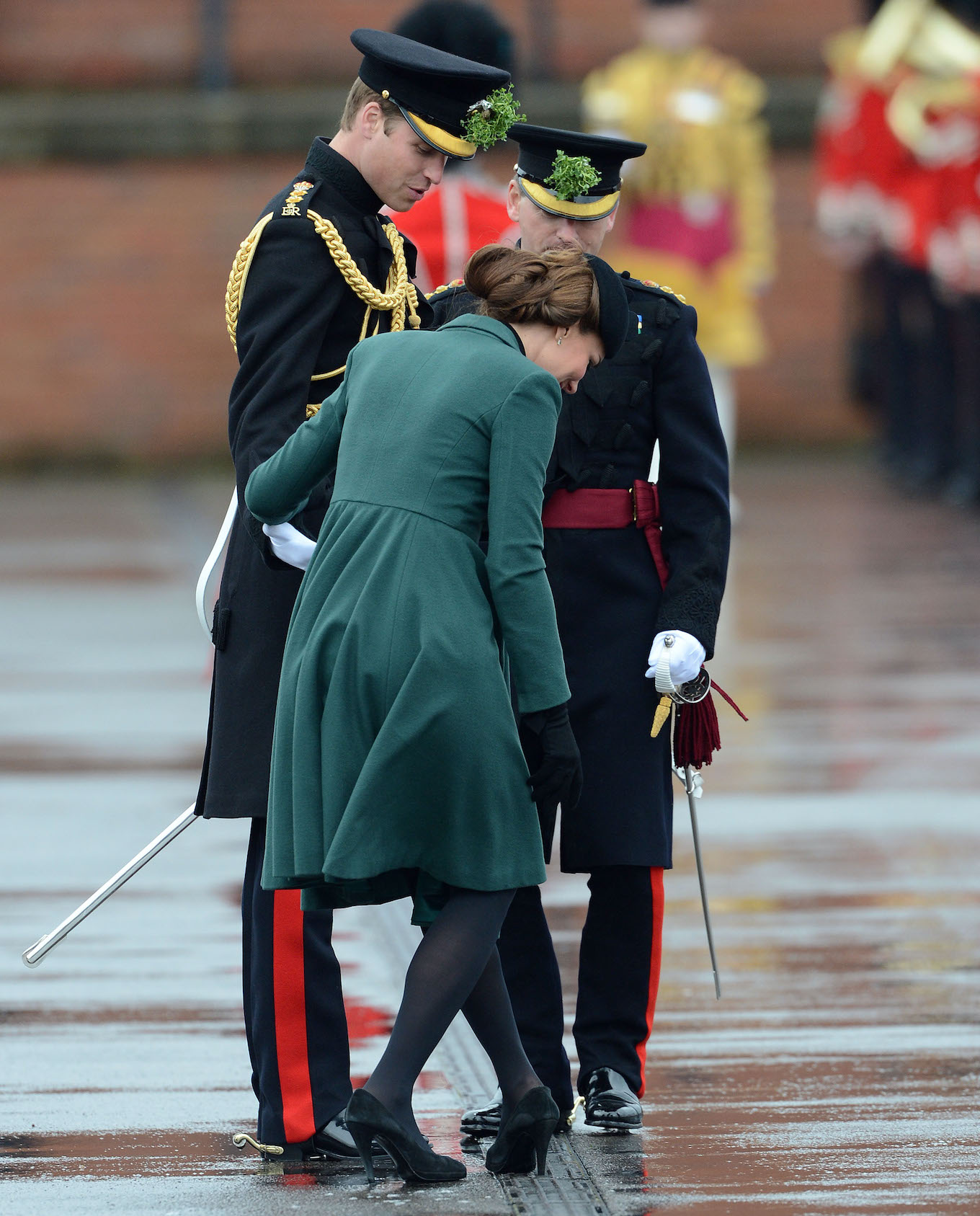 The Duke and Duchess of Cambridge attend the St Patrick's Day Parade