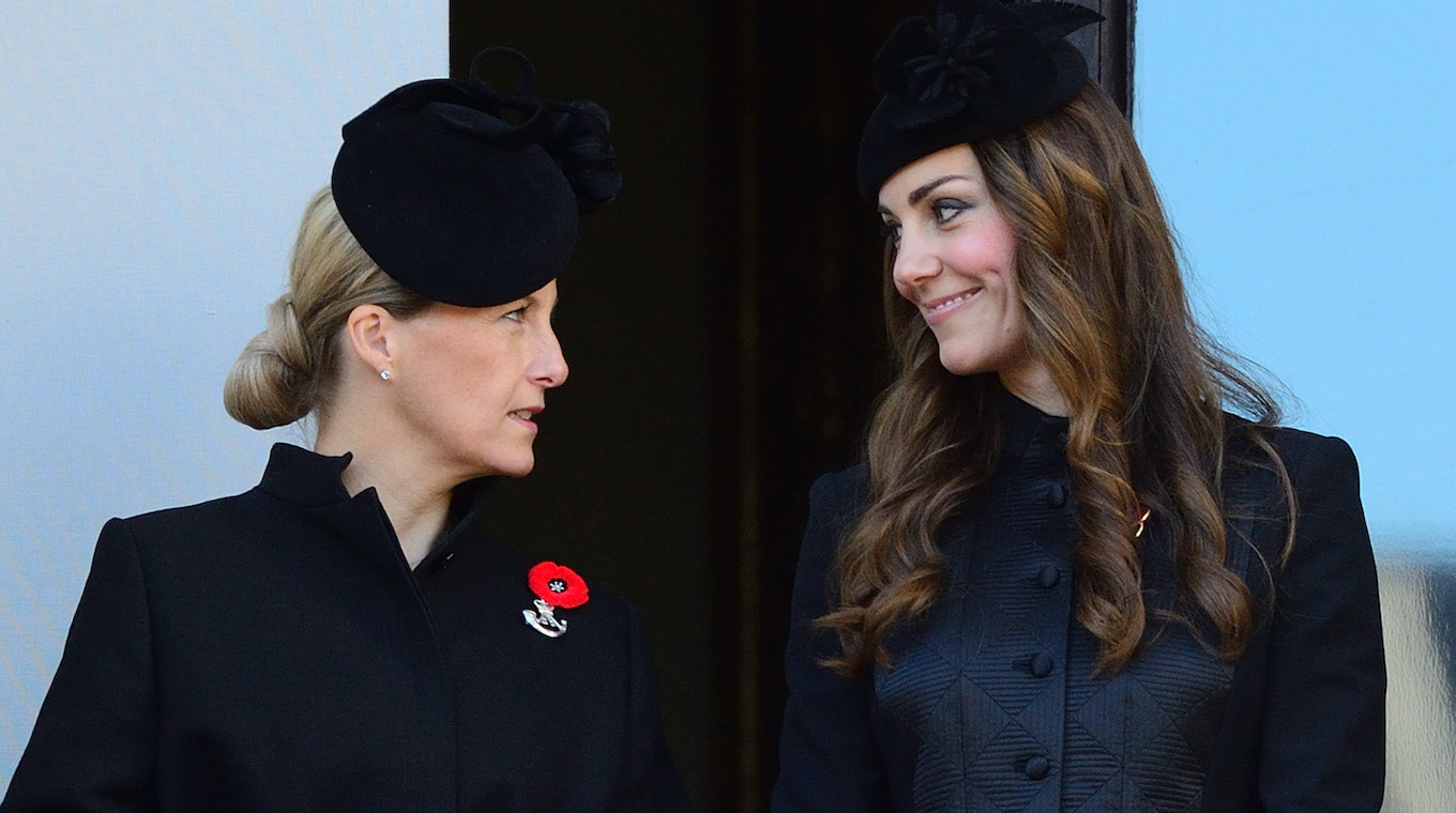 The Remembrance Sunday service at the Cenotaph