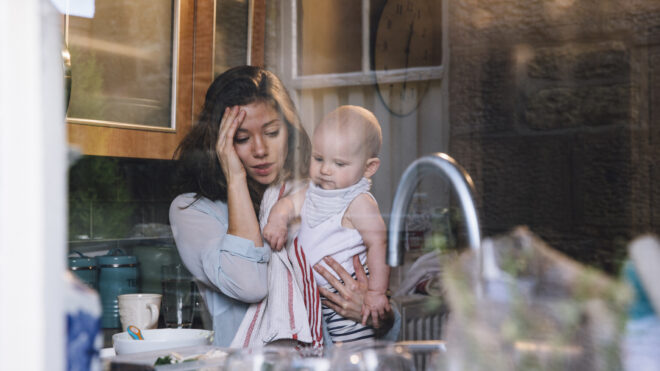 stressed mom