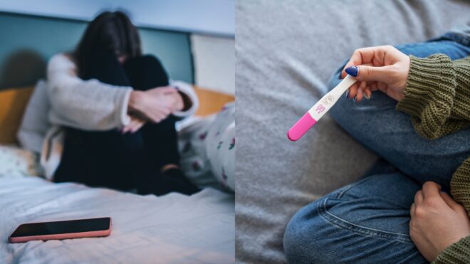 upset teen