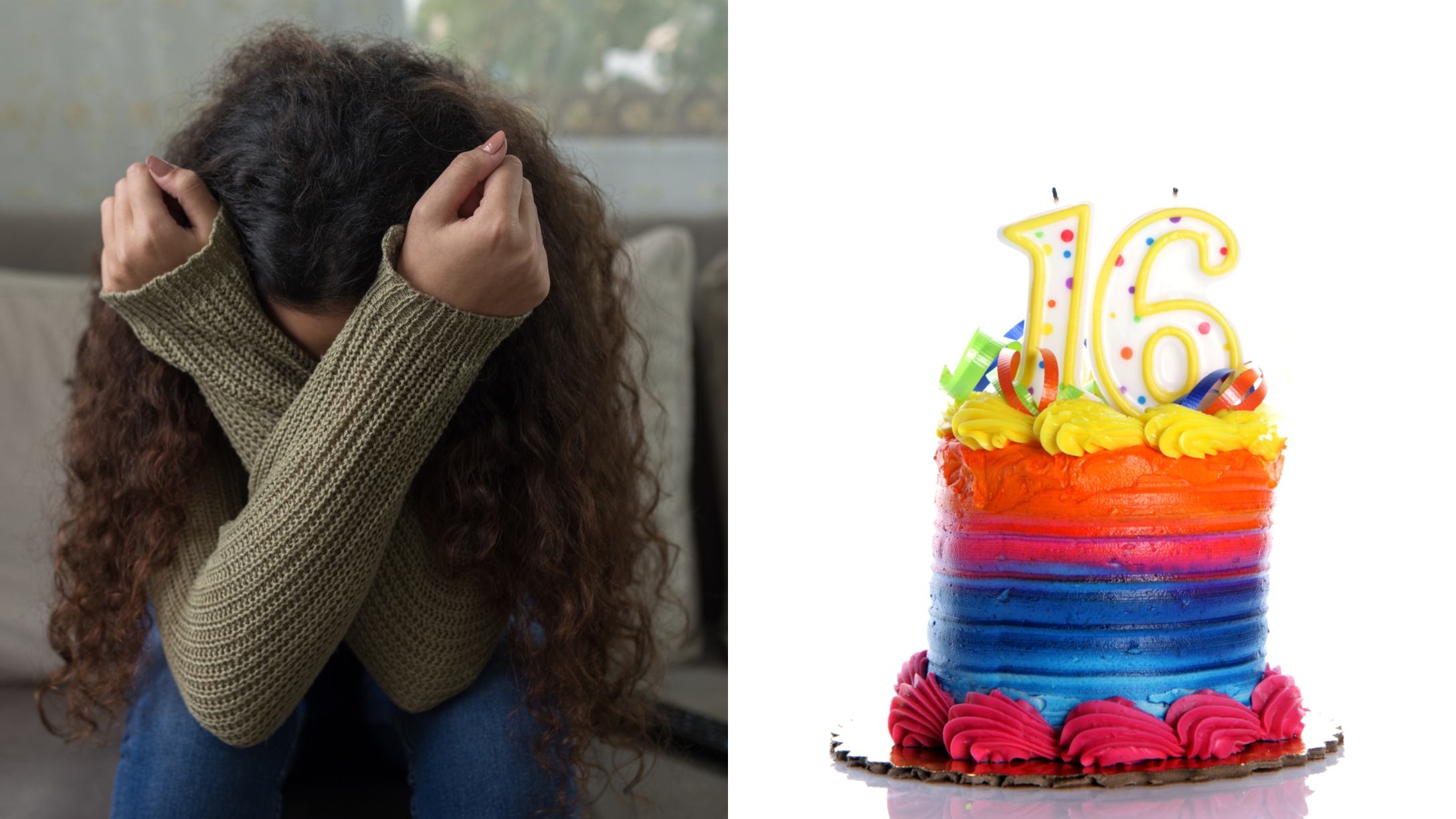 upset teen