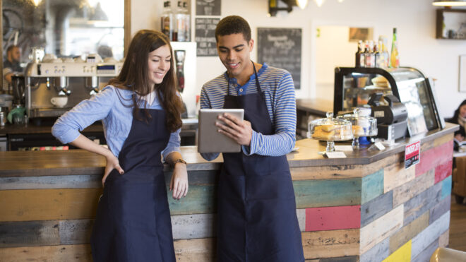 teens at work
