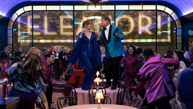 Meryl Streep and James Corden in The Prom (2020)