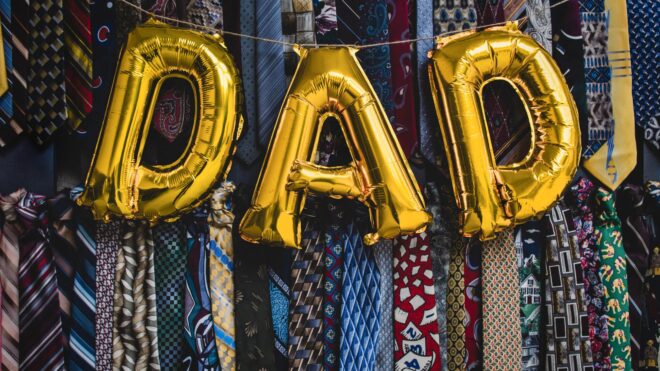 Dad balloons on ties