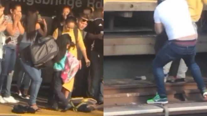 Girl in Bronx saved from train tracks